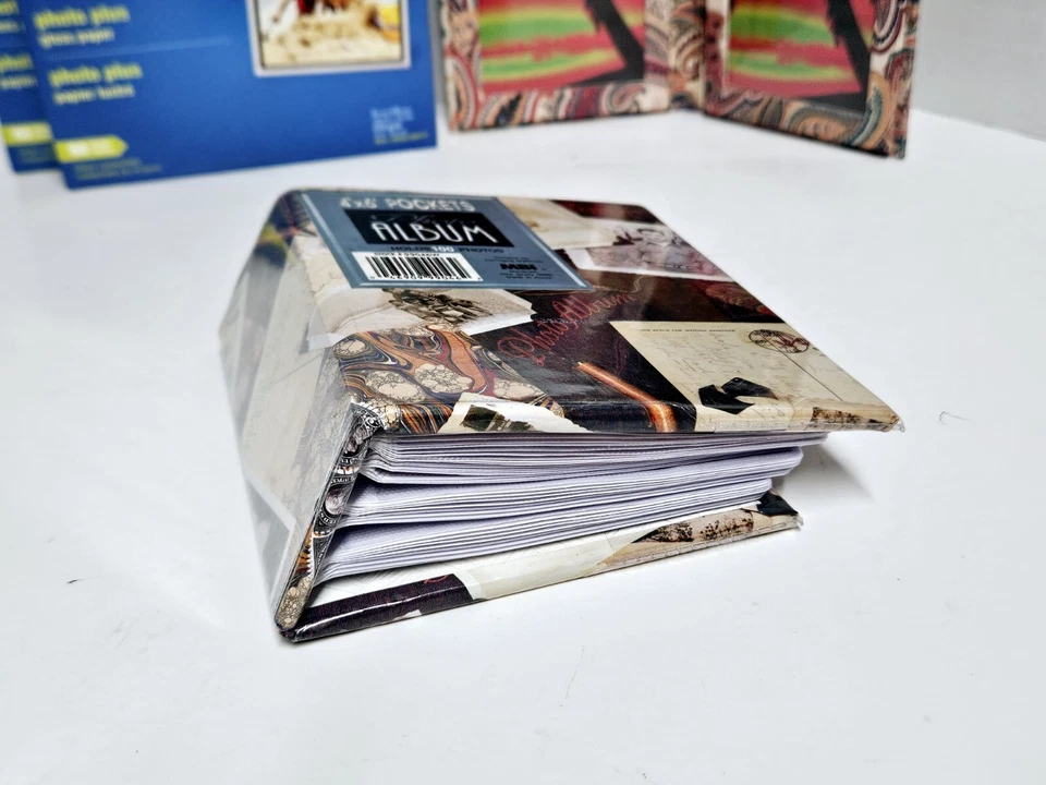 Lote de papel fotográfico brillante 4x6 - 2 paquetes con álbum de fotos y marco de exhibición plegable Foto 3 de 4