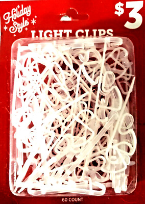 $18 NEW LOT (6) HOLIDAY LIGHT CLIPS BOXES WITH 60 CLIPS TO HOLD LIGHTS MEGA DEAL