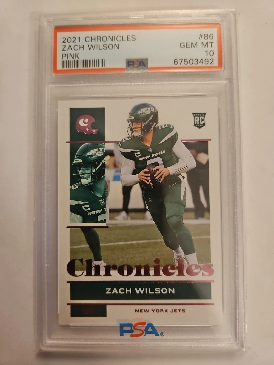 Zach Wilson Panini Chronicles #86 Pink