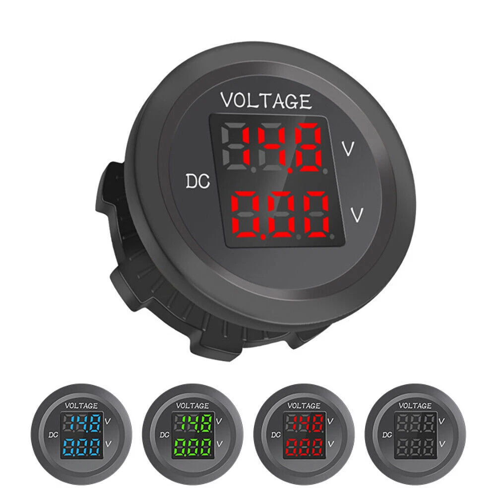 LED Spannungsanzeige Auto Digital Voltmeter Spannungsmesser 12V Neu