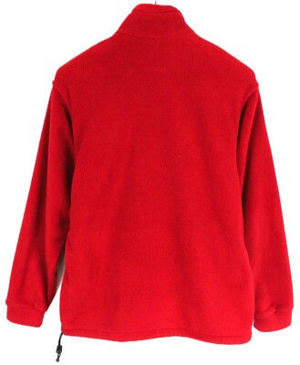 LOWE ALPINE Polartec Sweatshirt Herren SMALL Fleece Full Zip Pockets Red Logo