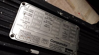 Compumotor Apex630-MO-25  Servo Motor , Z630