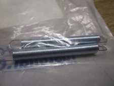 (2) 0.312"OD x 0.028"Wire 3"L Loop End #109 Steel Music Wire Extension Spring