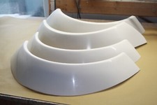 Universal wheel arches, set of 4. Fibreglass GRP.
