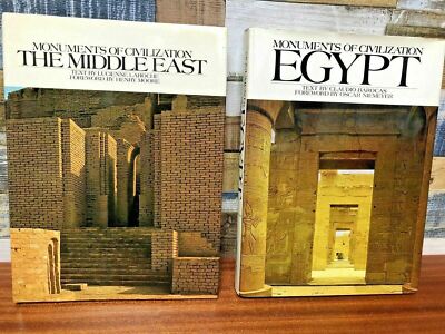 2 x Readers Digest Monuments Of Civilisation The Middle East & Egypt Illustrated