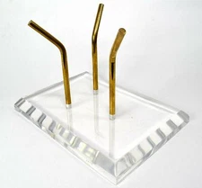 HQRP-Crystal 5.1" Acrylic Display Stand Pedestal for Large Spheres Eggs Clusters