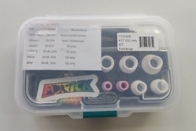 Furick Starter Kit #17/18/26 WIG TIG Gaslinse Glas set oder Keramik Gasdüsen Set