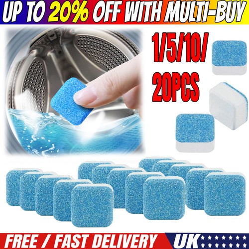 Finally Fresh Washing Machine Cleaner White Count Powder 1/5/10/20 PCS