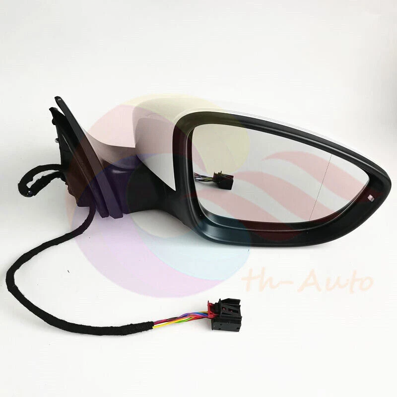 13-Pins Unpainted Front Right Rear View Mirror Assembly For Volkswagen CC 09-17s — 第 3/4 张图片