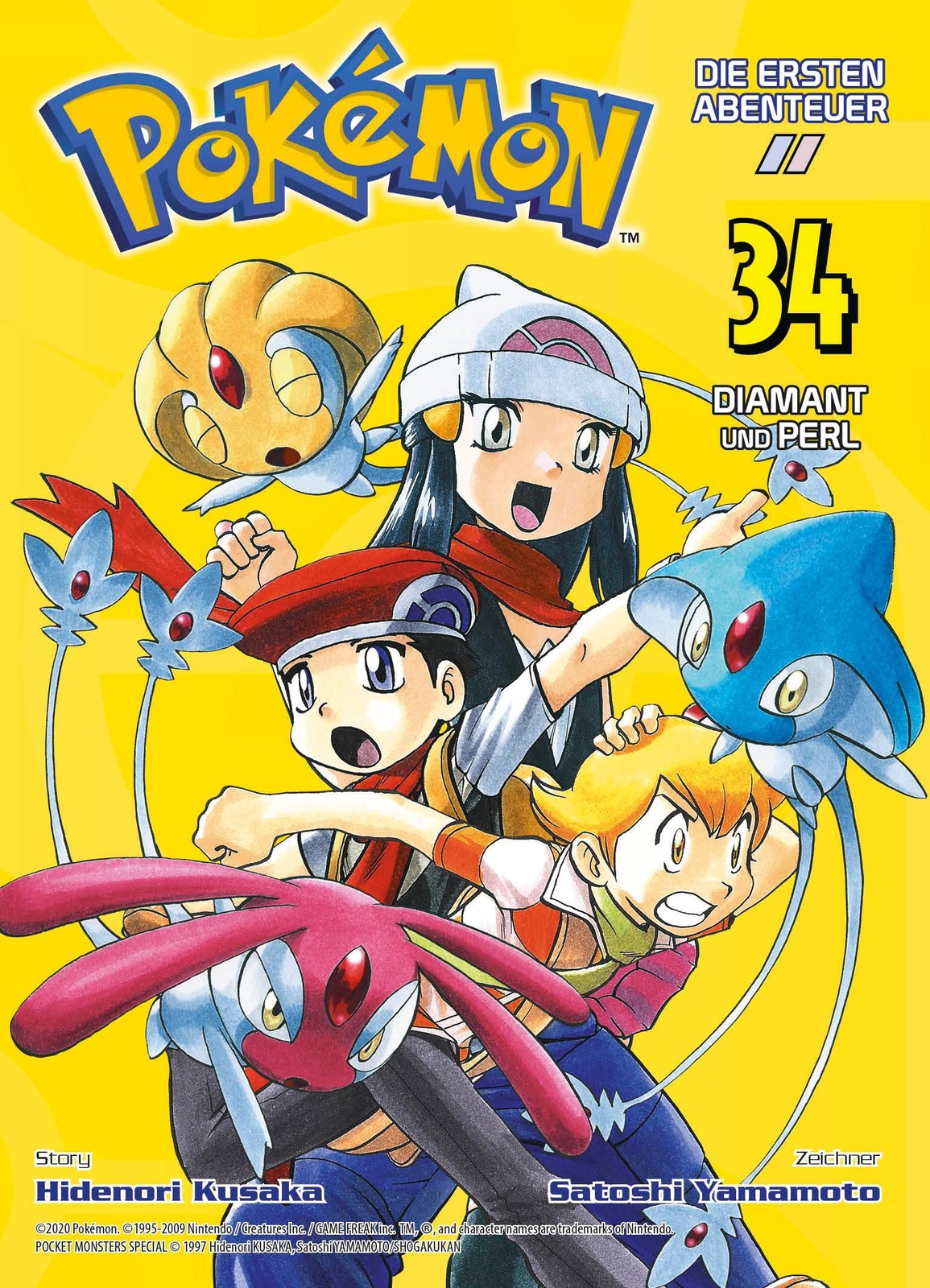 Thumbnail - Pokémon - Die Ersten Abenteuer | Bd. 34: Diamant Und Perl | Hidenori