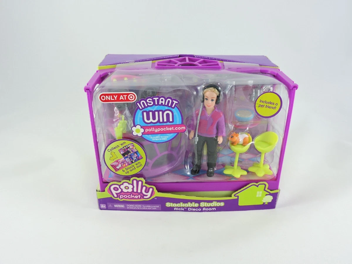 POLLY POCKET Rick Disco Room 2007 Stackable Studios Mattel MISB