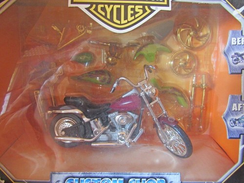 2000 Harley Davidson metal maxx FXST softail standard die cast bike DAMAGED box - Picture 2 of 3