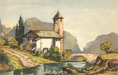 Stanley Keating - 1934 Aquarell, Biella In Der Nähe Von Florenz