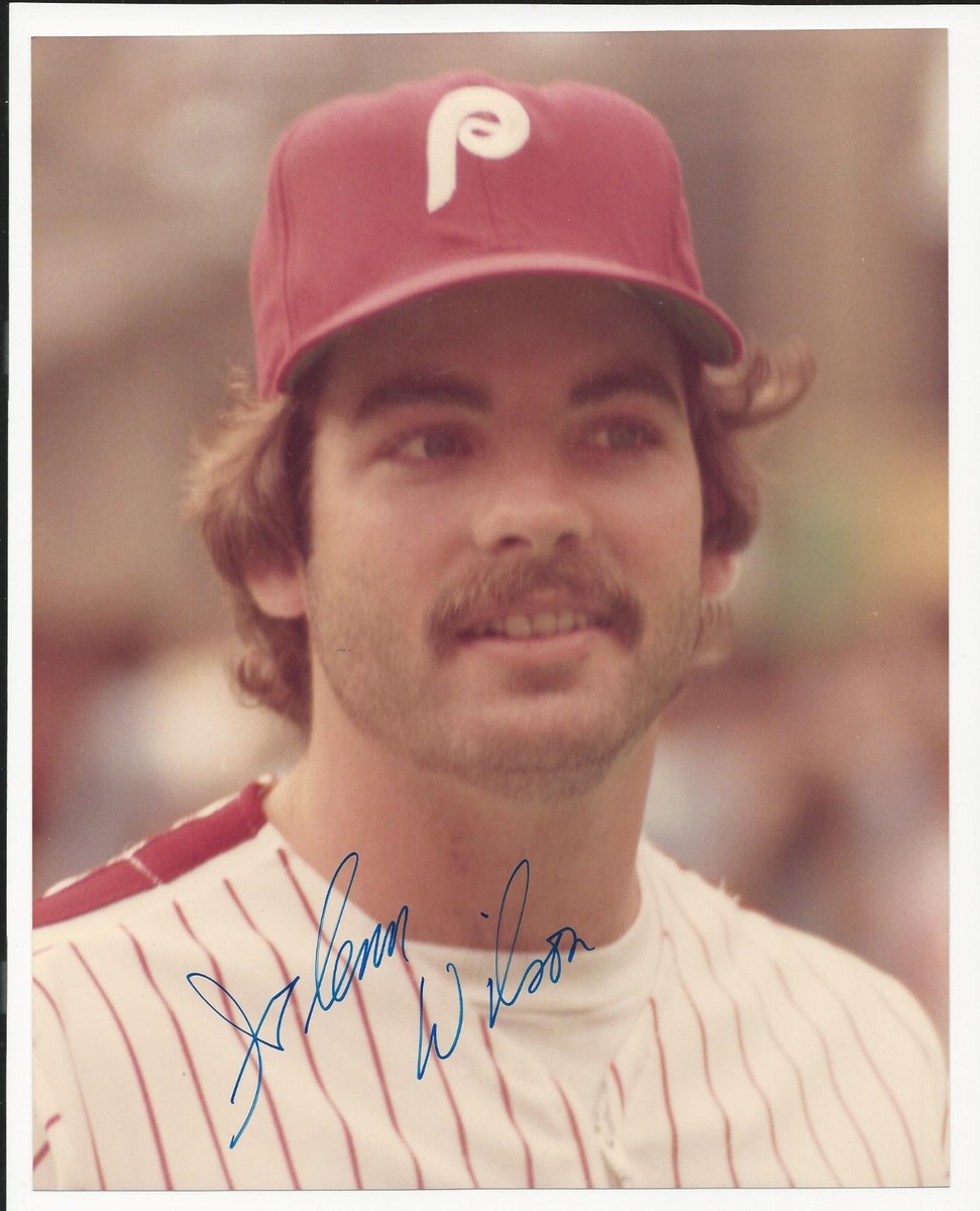 Glenn Wilson Philadelphia Phillies Signed Auto 8x10 Photo Autograph