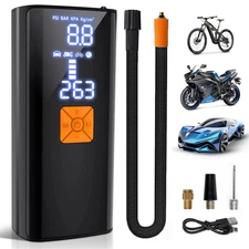 Tire Inflator Portable Air Compressor, Air Pump for Car Tires with Tire Pressure