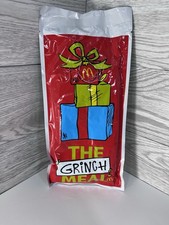 2025 McDonald  s Grinch Socks Christmas Adult Happy Meal Yellow Unopened Socks 