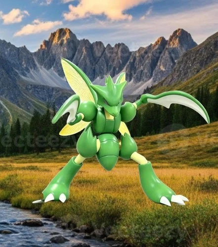 SCYTHER Pokemon #123 Figure - Four (4) Inches Tall - Brand New - by BANDAI - product listing photo
