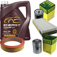 Mann Inspektionspaket Filterset 5L Mannol Energy 5W-30 FüR Audi 80 2.0