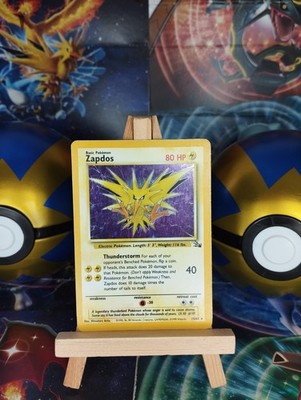 Pokémon Karte Zapdos FO 15/62 Fossil WOTC Holo PSA EN Englisch LP