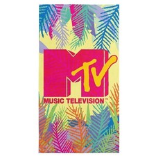 MTV Música Televisión Playa Baño Piscina Regalo Toalla Palmera Nuevo en Paquete Nuevo con Etiquetas Licencia Nuevo