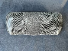 Eyeglasses Hard Case. Faux Snake Skin Pattern. Made in USA 6”x2”