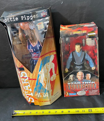 Scottie Pippen figure 13'' Chicago Bulls 1999 w/ Star Trek Data figure