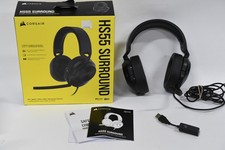 Corsair HS55 Surround Wired Gaming Headset - Carbon CA-9011265-AP - Exc/Mint (3)