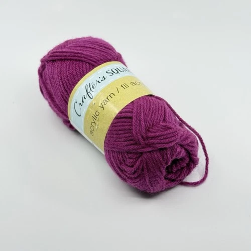 Crafter’s Square Acrylic Yarn Plum Purple 2.1oz 132yd Skein - product listing photo