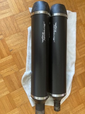 Harley Davidson CVO Road Glide Screamin Eagle Titanium Muffler Set