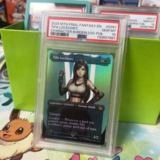 2025 MTG FINAL FANTASY CHARACTER BORDERLESS-FOIL 0391 TIFA LOCKHART PSA 10