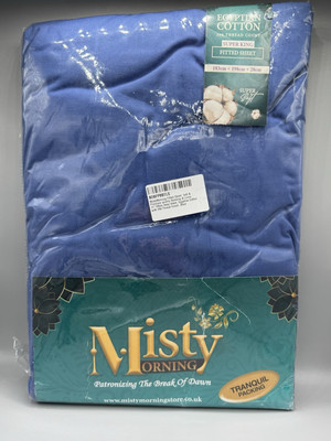 MistyMorning Tief Spannbettlaken 11''/28cm Ägyptische Baumwolle 200 Fadenzahl Supet