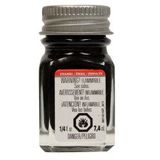 Testor Corp. Enamel 1/4 oz Flat Black TES1149TT Plastics Paint Enamels