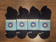 Bombas Ankle Socks 4-Pairs Navy Blue Size Medium Unisex