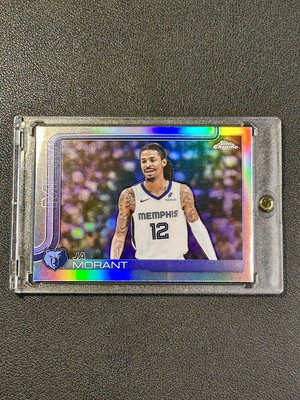 Ja Morant 2025 Topps Chrome #158 Refractor Memphis Grizzlies
