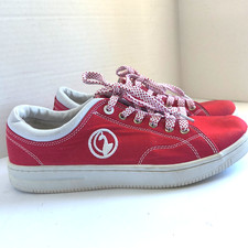 Vtg Baby Phat Women's Red Canvas Sneakers Y2K 90s Cat Logo 10 Retro 102041709R
