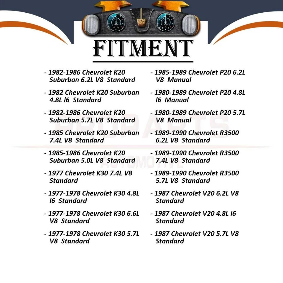 Eje trasero GMB 3X todas las articulaciones juntas universales en U para Chevrolet 1965-2009 Foto 4 de 4