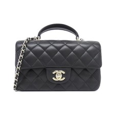 Chanel As2431 Lambskin Shoulder Bag Women Black One Size