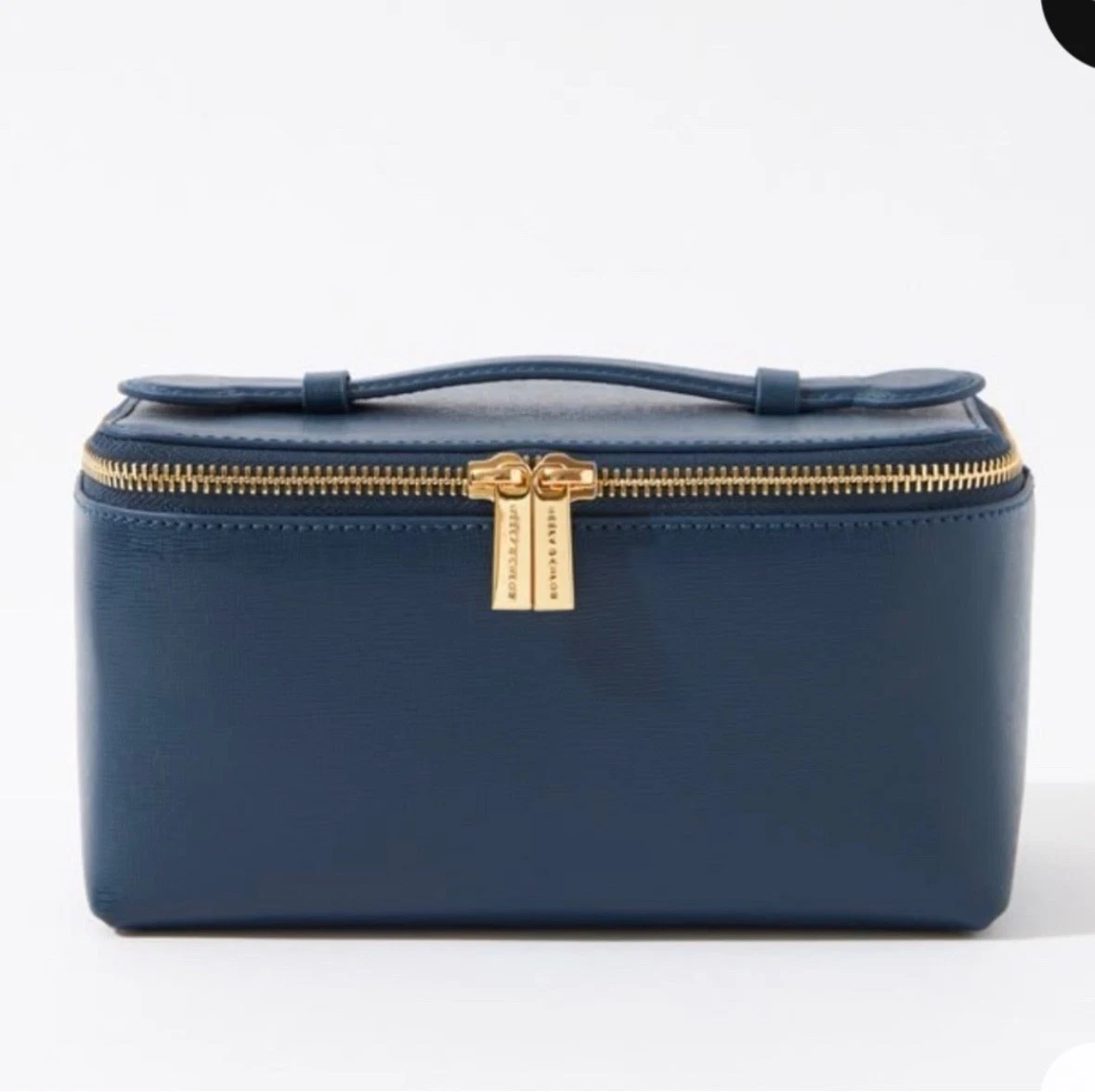 NEELY & CHLOE $158 BNWT + Dust Bag No. 40 Small Vanity Case in Navy