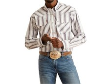 Ariat Men's Pro Series Warrick Classic Fit Western Shirt White