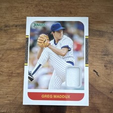 Panini 2021 Donruss Greg Maddux Retro 1987 Materials Memorabilia #87M-GM Cubs