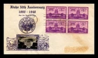 Dr Jim Stamps Idaho 50Th Anniversary Block FDC Crosby Thermograph Photo Cachet