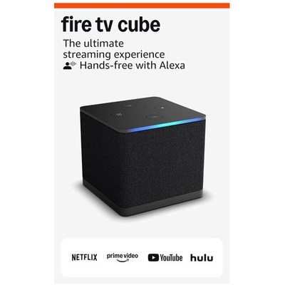 Fire TV Cube: Octa-Core 4K UHD Streaming Device with Alexa and Privacy Controls