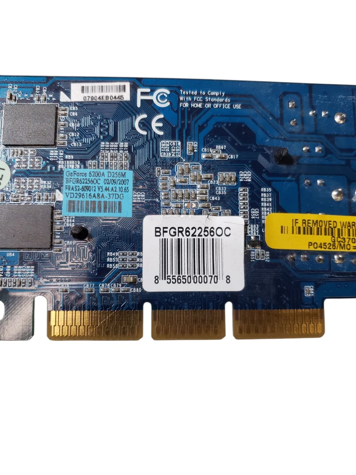 BFG NVIDIA GeForce 6200 OC 256MB AGP Graphics Video Card BFGR62256OC - Image 4 of 4