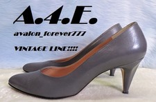 VINTAGE Amano/Reyers leather Gray pumps. Size8AAAA Womens Mens 6.5