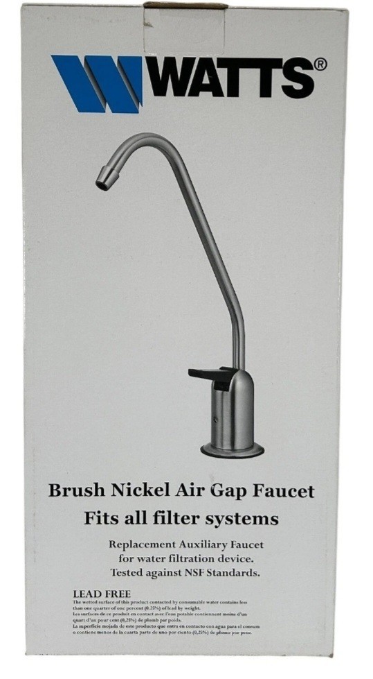 Watts Brushed Nickel Air Gap Faucet for Water Filters 095975