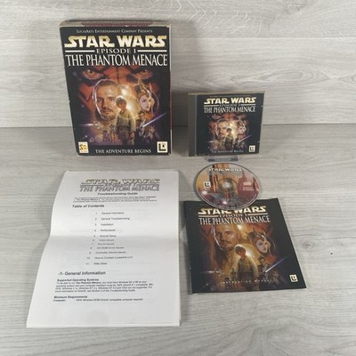 Star Wars Episode 1 Die dunkle Bedrohung 1999 LucasArts IBM PC Big Box Spiel CD-ROM