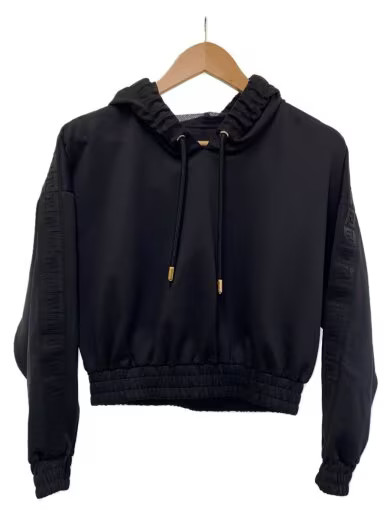 FENDI/Line Hoodie/Size 38/Black/FAF191AK7H/Sporty Hoodie