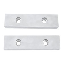 2 Pieces For 6" Vises Vise Jaws 8" 2" 1" Machined Aluminum Soft Jaws Reversible