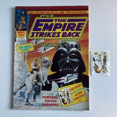 Empire Strikes Back Weekly #1 Star Wars Marvel Comic & Free Transfers 1980
