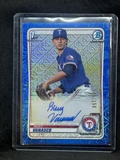 2020 Bowman Chrome Prospect HTA Choice Blue Mojo Ref /150 Ricky Vanasco Auto A2